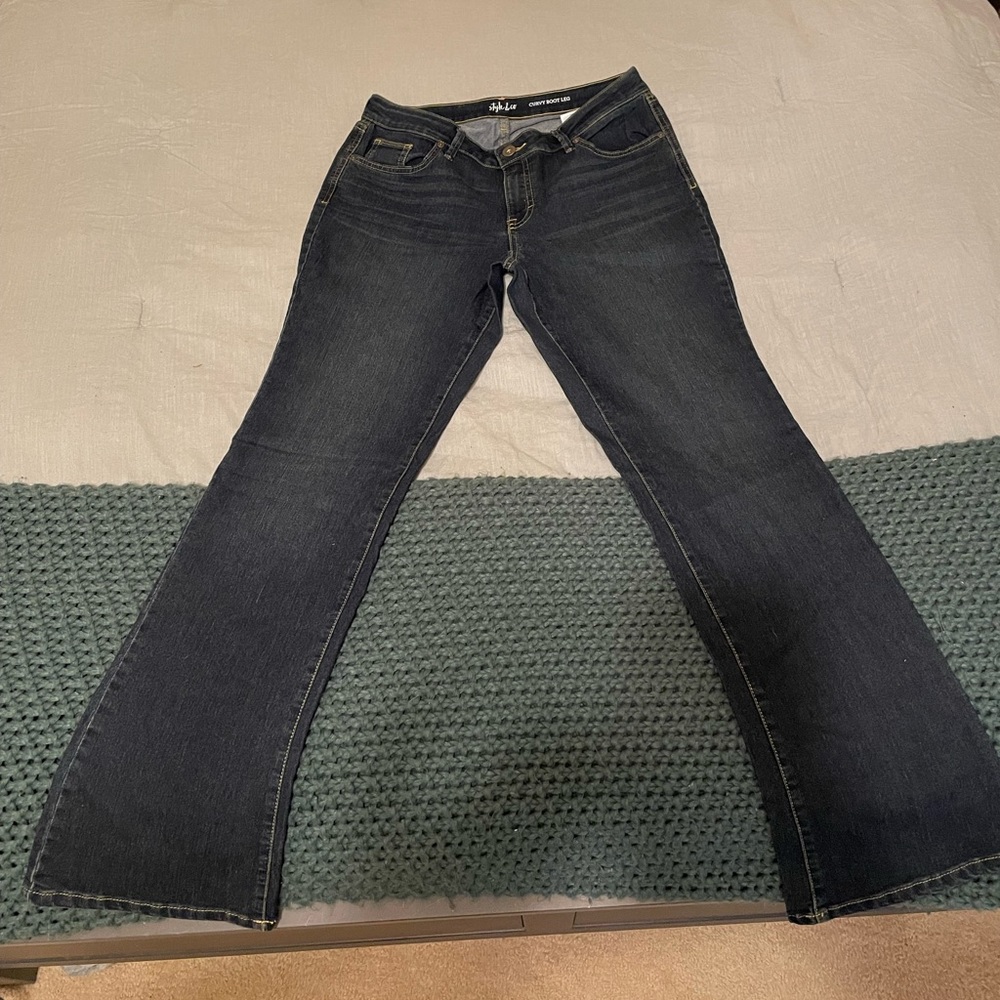 Style & Co Womens Jeans Curvy Boot Leg